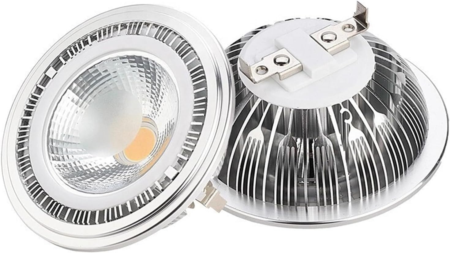 2szt. Żarówka Reflektorowa Led 9w Ściemnialna Oprawa Wpuszczana Led Ar111 Spotlight Gu10/g53 9w Do Oświetlenia Komercyjnego I Przemysłowego, Natural White, GU10