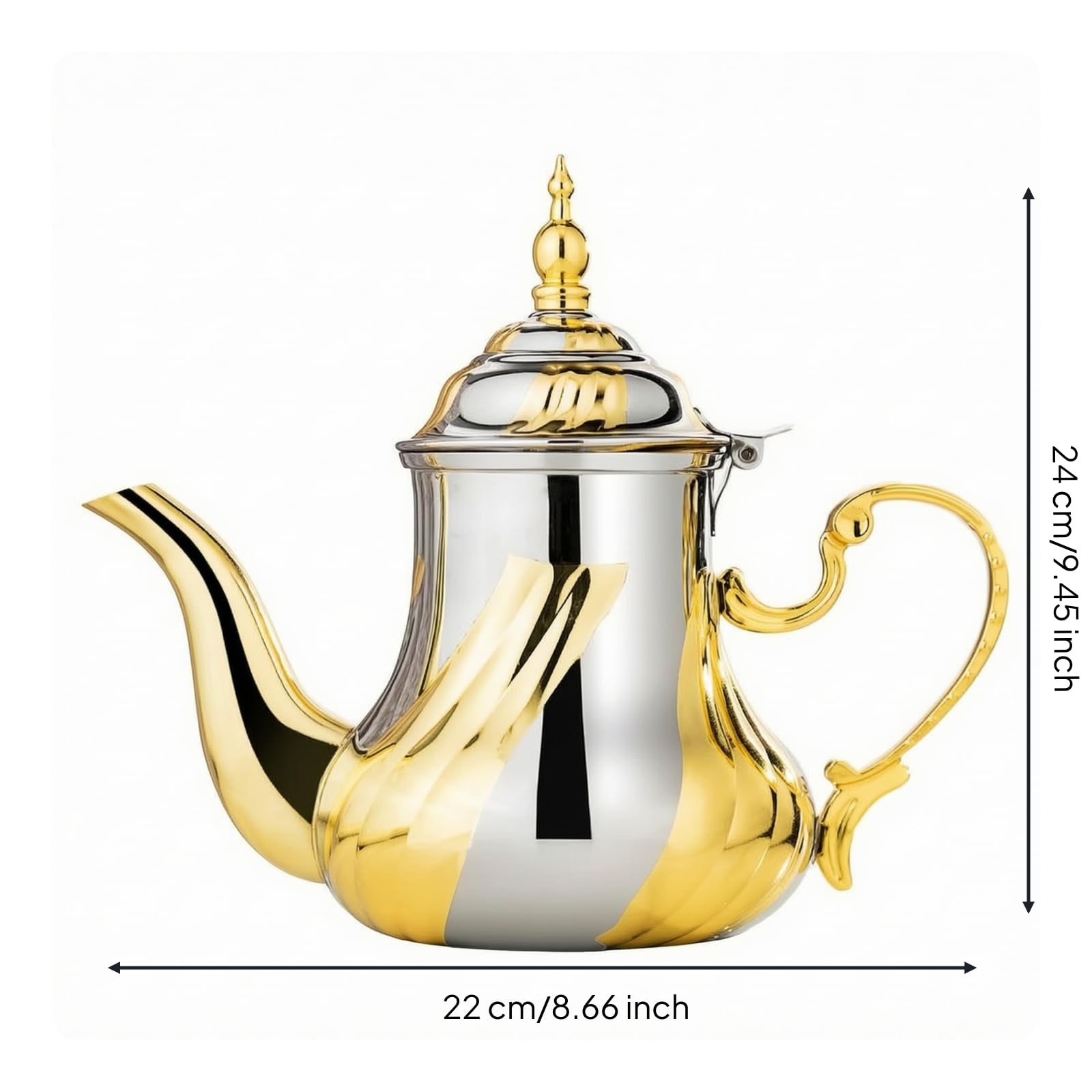 Orientalisch Kaffeekanne, Gold, 1.2L