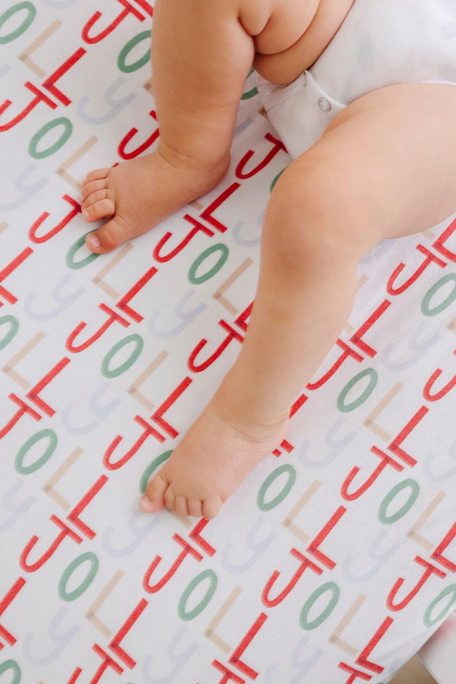 Copper Pearl Premium Fitted Knit Crib Sheet/Toddler Sheet 'Jolly'