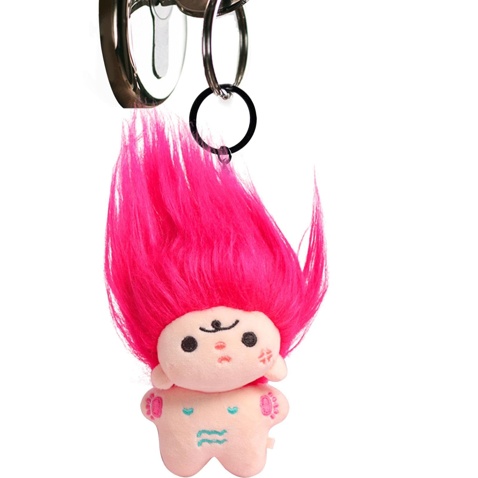 Amazon | ぬいぐるみキーホルダー,ロングヘア ぬいぐるみ キーホルダー