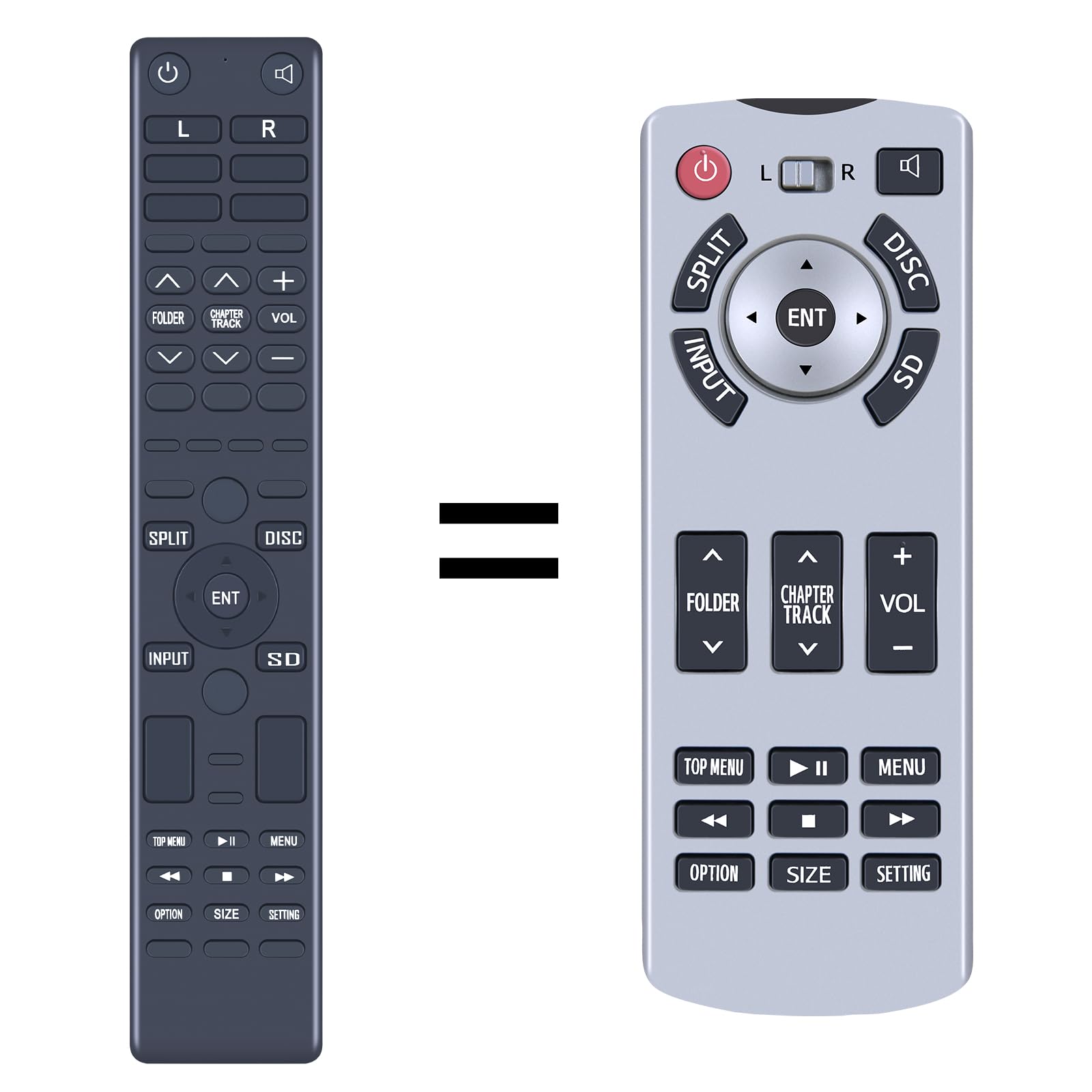 New 86170-45030 Replacement Remote Control fit for 2015-2017 Toyota Sienna Rear DVD Entertainment System 8617045030R 8617045030L 86170-45030