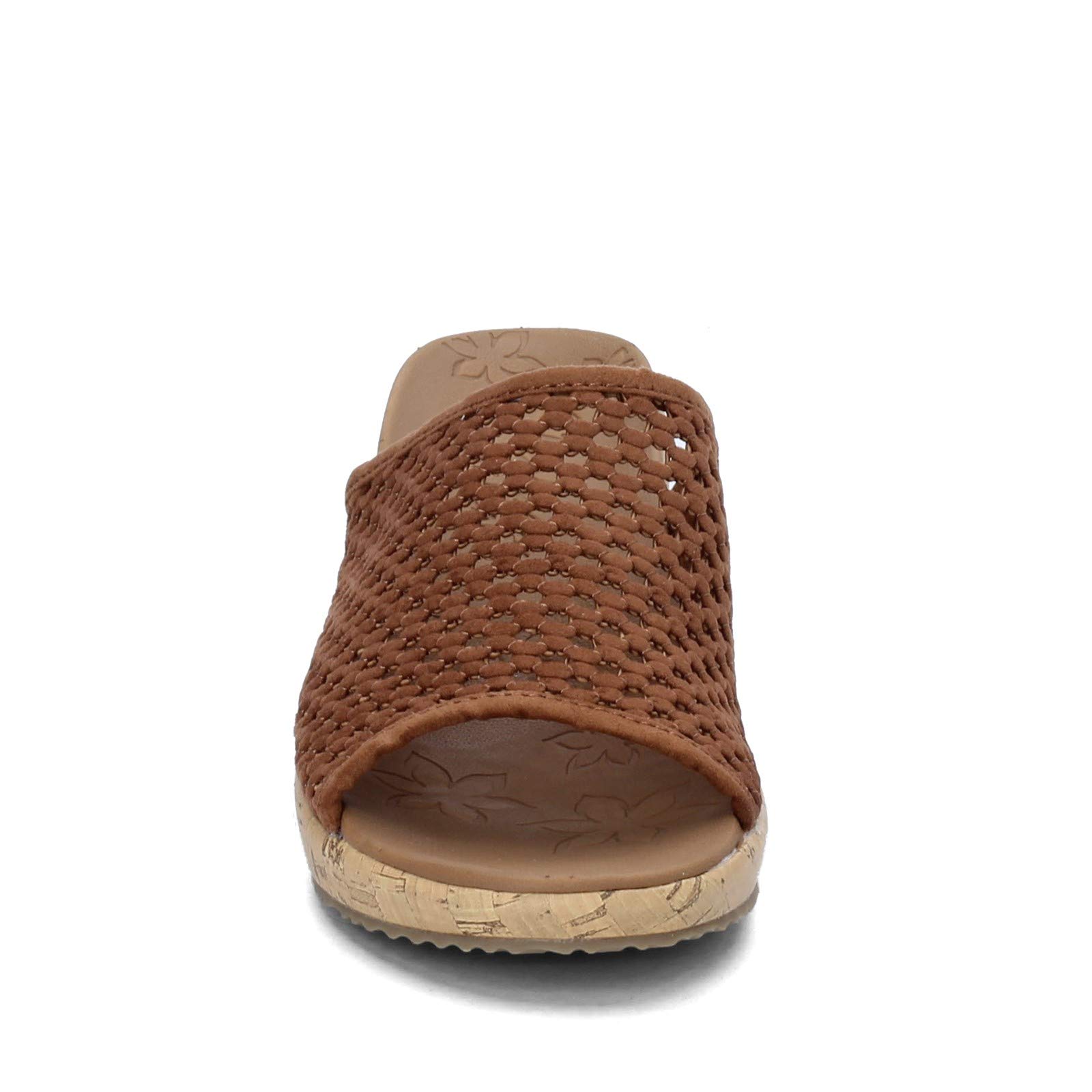 Skechers Women's Beverlee-Golden Sky-Woven Single Band Slide Wedge Sandal