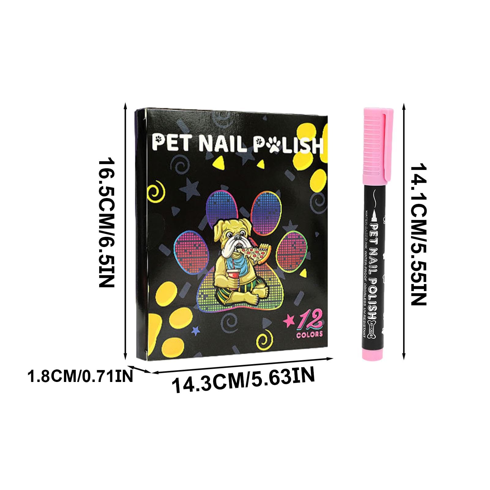 Amazon | Hopweik 犬用マニキュアセット、ネイルアートペイントペン