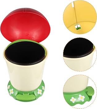Amazon.co.jp: Zerodeko(ゼロデコ) キノコ ゴミ箱 かわいい 小さな