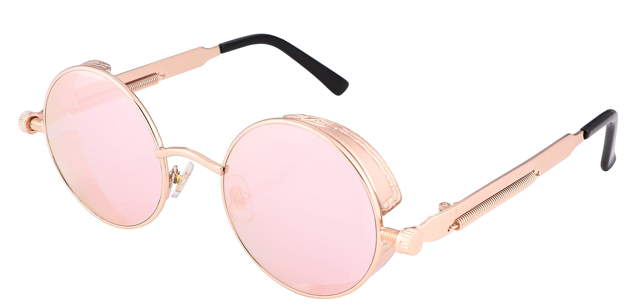 FEISEDY Retro Gothic Steampunk Sunglasses For Men Women