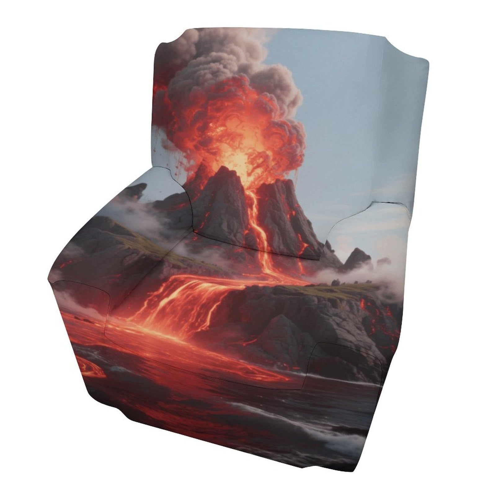Fekiloot Style Hot Volcanic Island Couch Cover Sofa Cover Sofa Slipcover