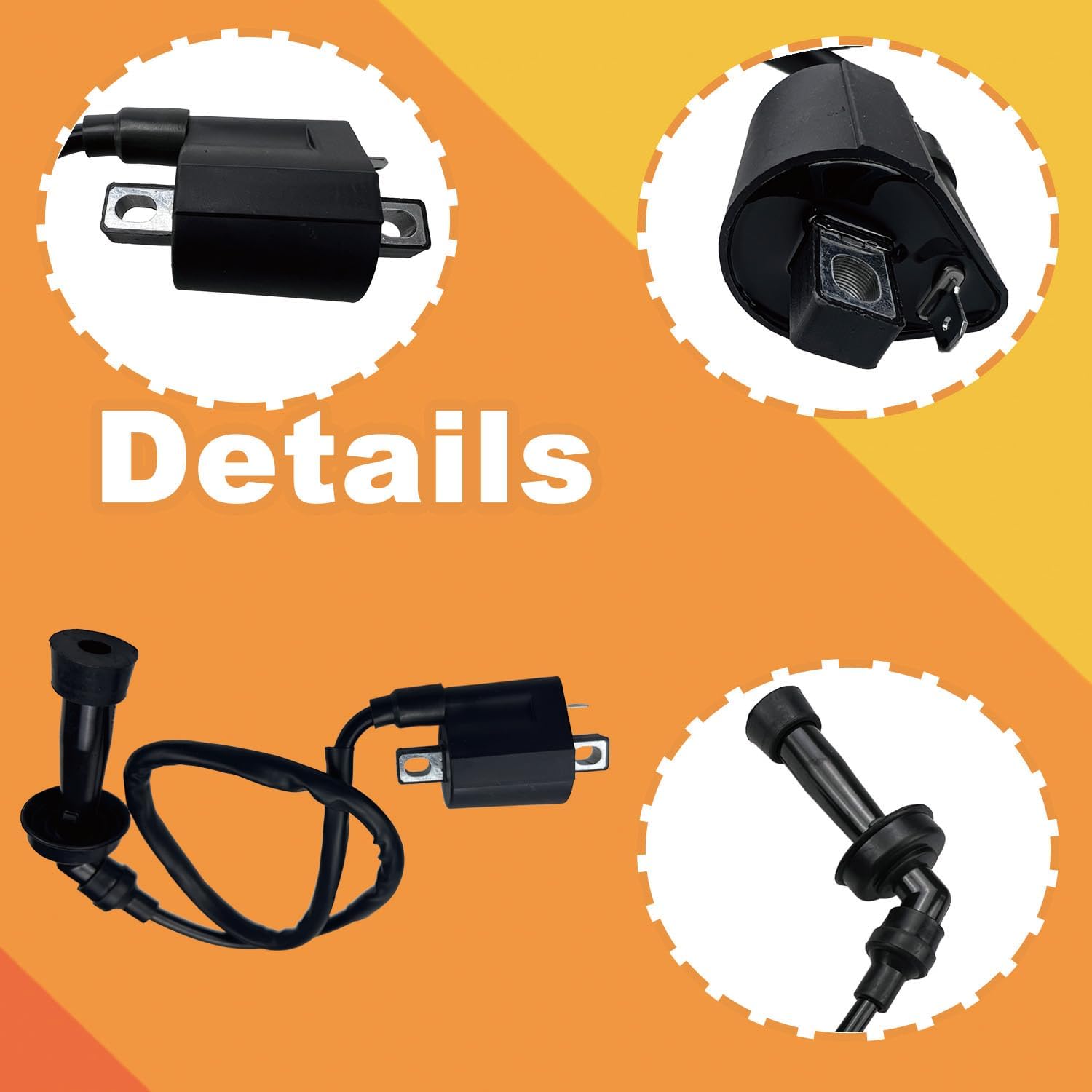 Ignition Coil CDI Box Spark Plug, Compatible withCompatible with Suzuki DRZ400S 2001-2007 DRZ400E 2000-2007 Replace Part No. MC-SK400 MC-SK400-A