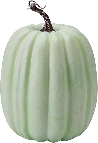 Miniatura 5 de Calabazas artificiales decorativas grandes de 8 pulgadas para decoración de Halloween, Acción de Gracias, cosecha de otoño (negro, tamaño único)