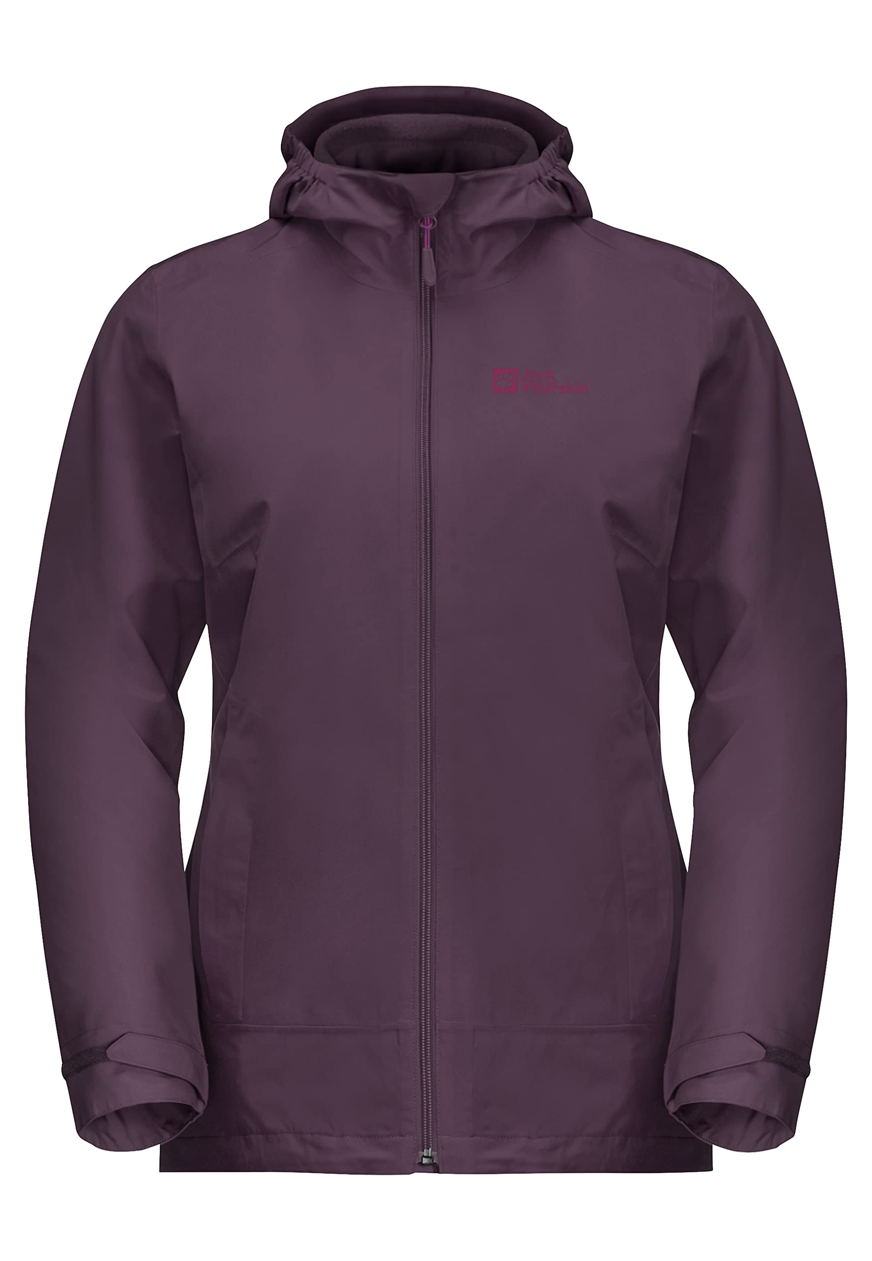Jack Wolfskin Moonrise - Chaqueta 3 en 1 para mujer, color grafito, talla L