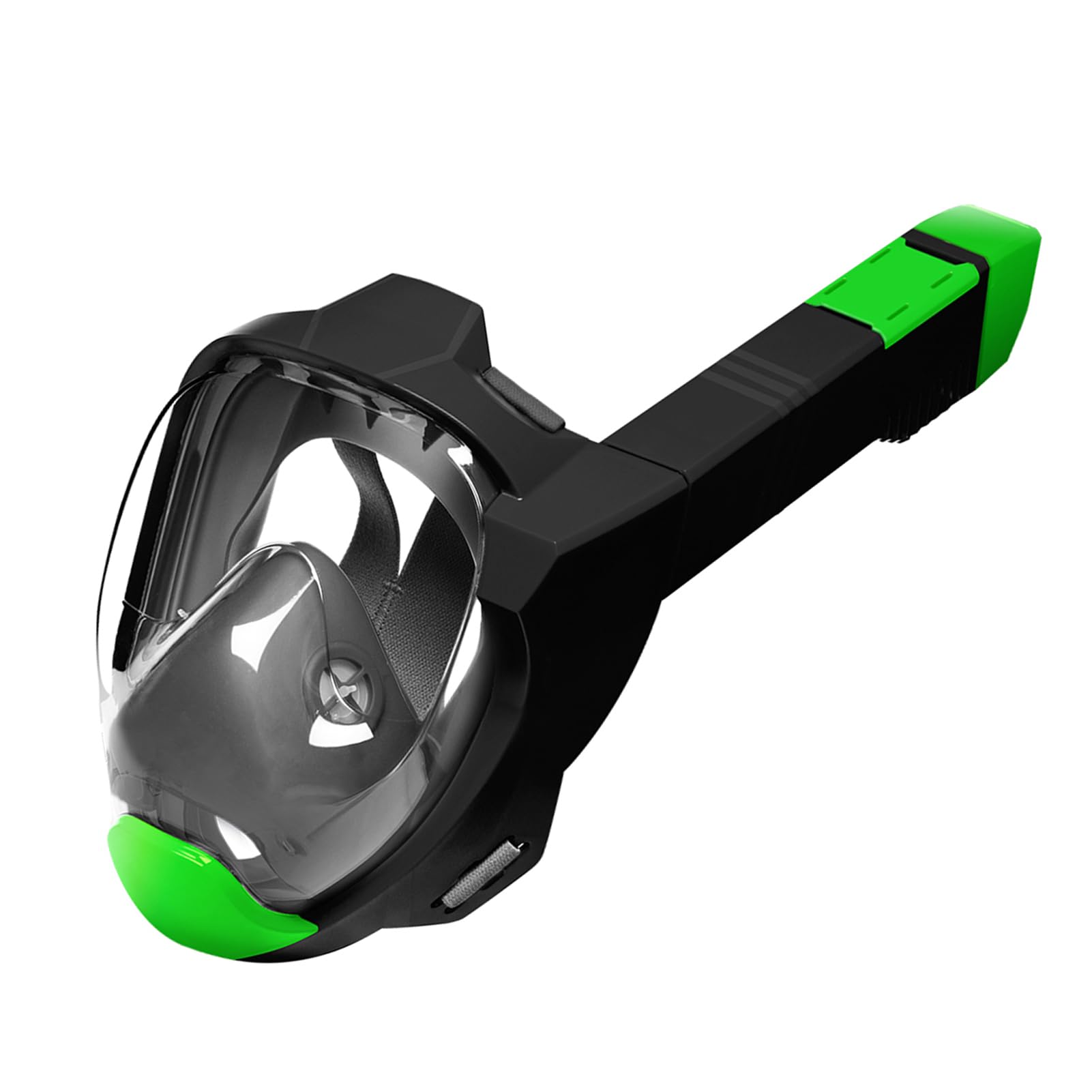 Wakects Máscara de Snorkel de Cara Completa, Estructura de Silicona, Vista Panorámica de 180°, Ideal para Adultos Que Practican Snorkel y Respiran Cómodamente