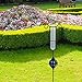 MUMTOP Rain Gauge Outdoor, Metal Gazing Ball Decorative with Stake for Lawn, Yard and Garden(Blue)