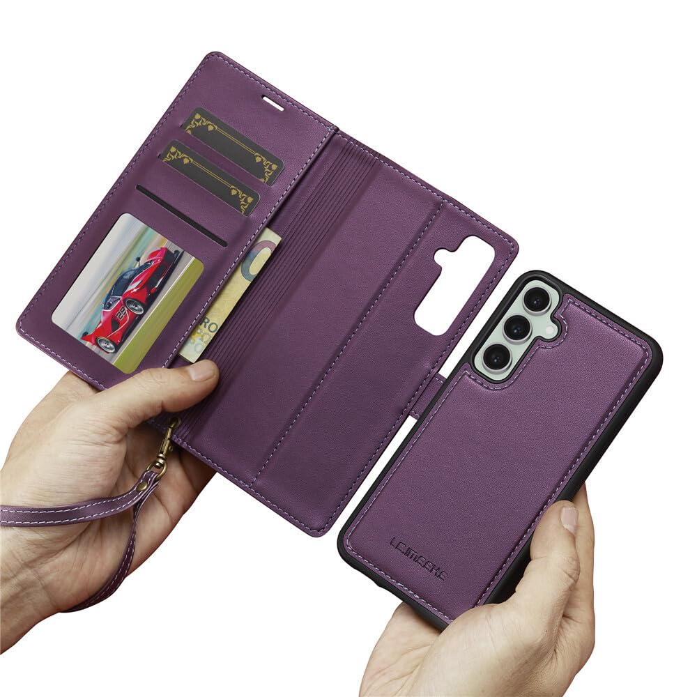 Étui Galaxy S23 Plus violet pour protéger l'écran et ranger ses cartes