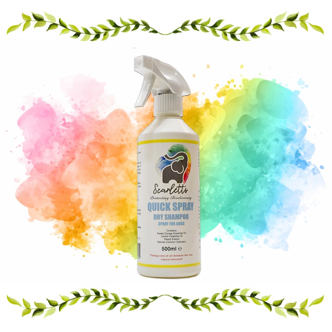 Scarlett's Sustainable Range Quick Spray Dry Shampoo for Dogs, 500ml