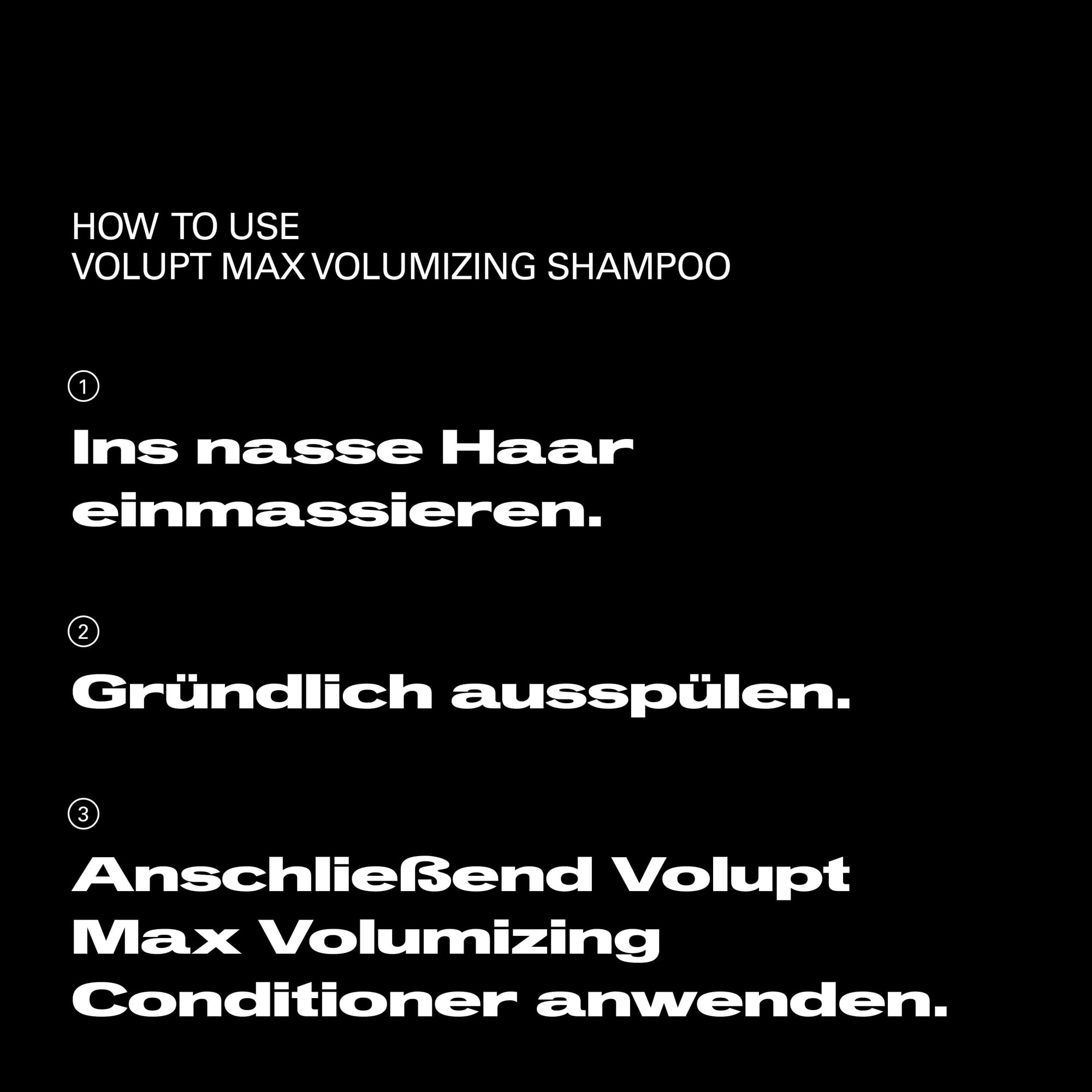 Sebastian Professional Volupt Max Volumizing Shampoo – Professionelles Volumenshampoo für feines Haar – verleiht schwereloses Volumen, seidigen Glanz & spürbare Fülle