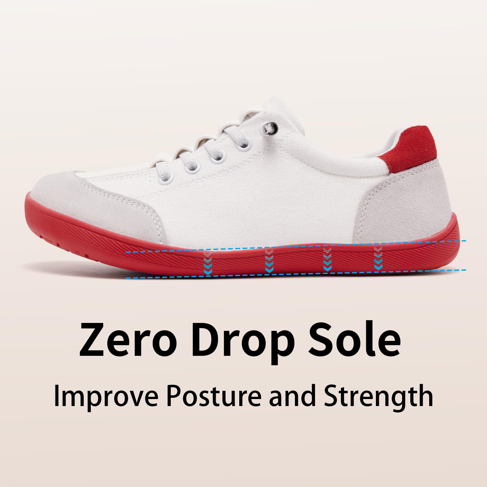 Scarpe Barefoot da Donna con Punta Larga Leggere Comfort Running