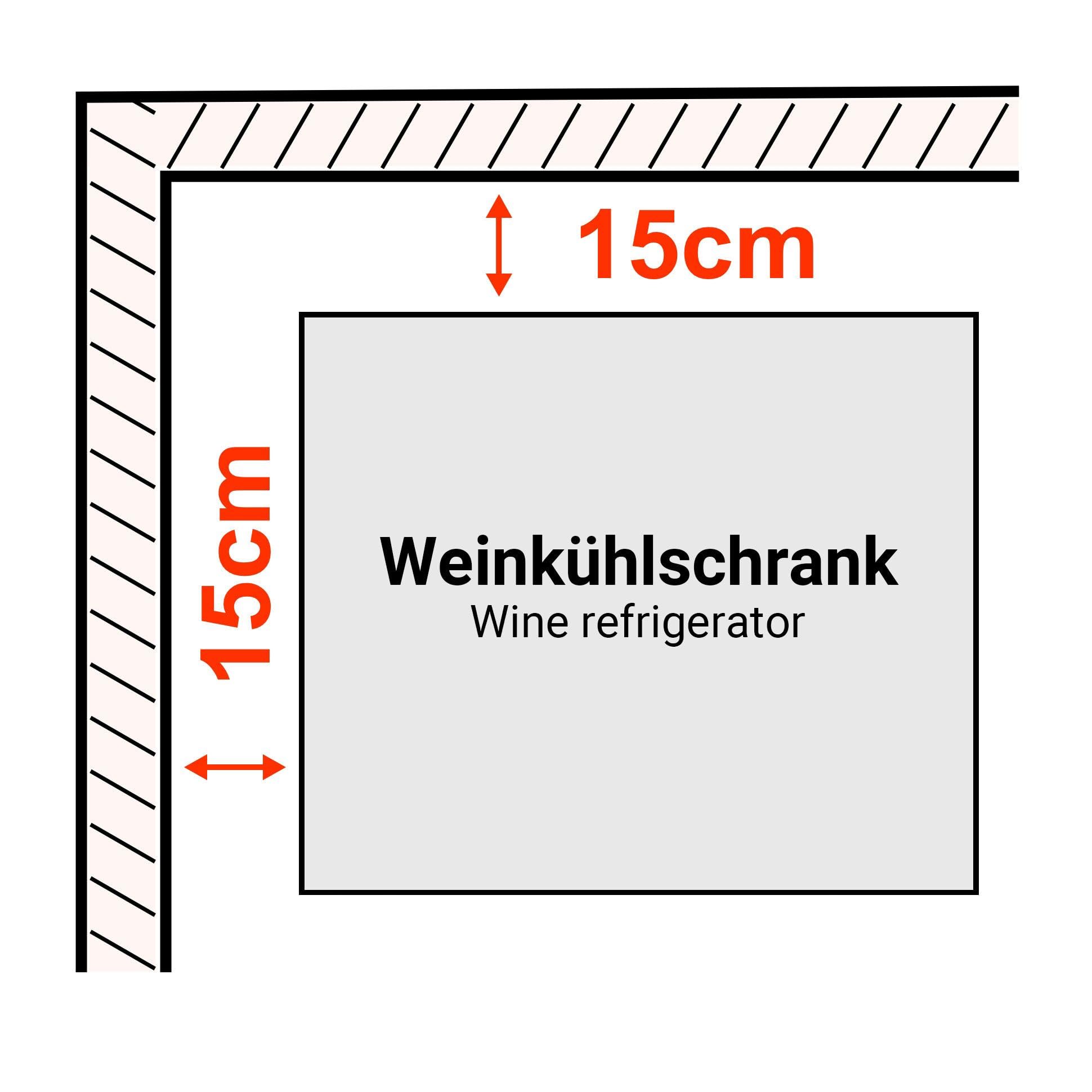 GGM Gastro Weinkühlschrank ECO 322L 127 Flaschen | Präzise Temperatursteuerung, abschließbare Tür, stimmungsvolle LED-Beleuchtung, ideal für die professionelle Weinlagerung