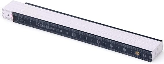 6 Stück Mini Zollstock 2m - Kunststoff Gliedermaßstab Für Heimwerker