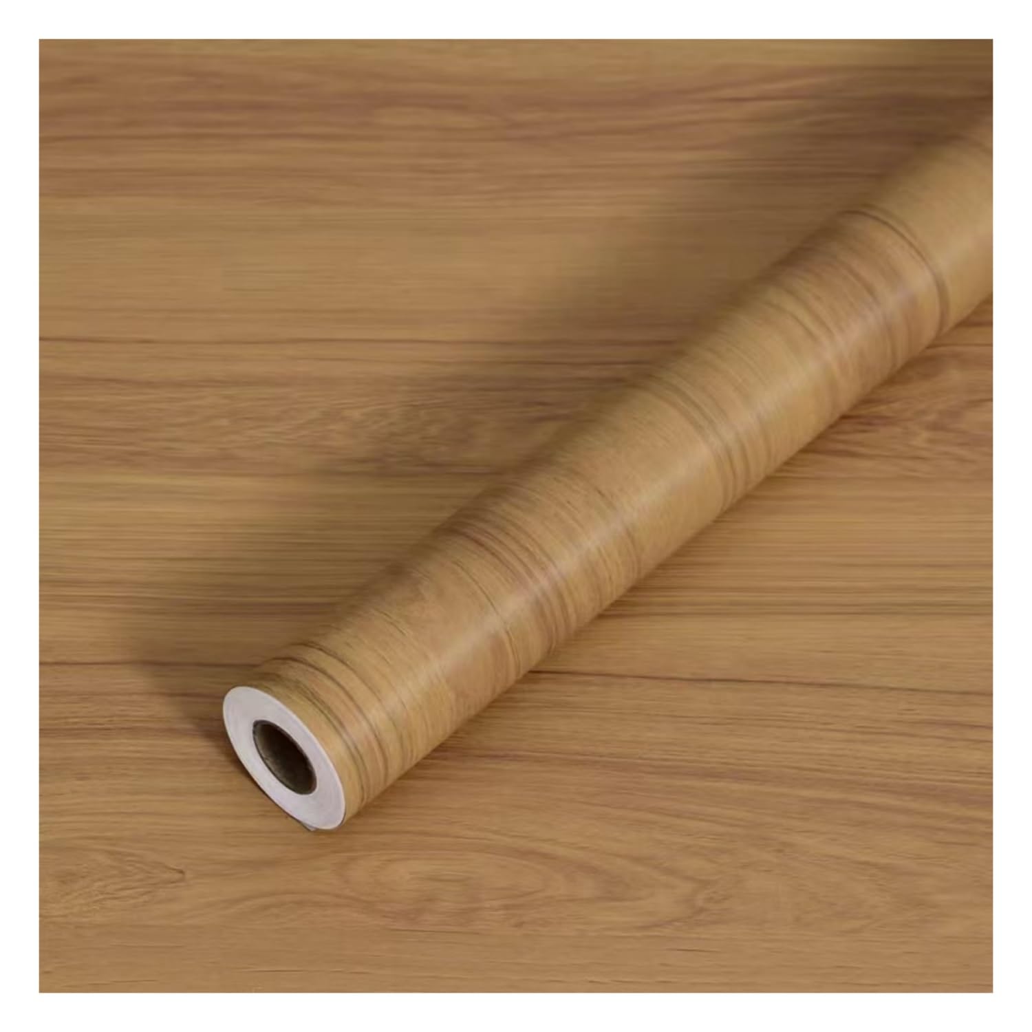 Lxlambentive Walnut Wood Self Adhesive Wallpaper Vinyl Wrap Removable Furniture Stickers, Waterproof Peel & Stick PVC, Width 10-90cm, for Doors & Cabinets(E,45cm*5m)