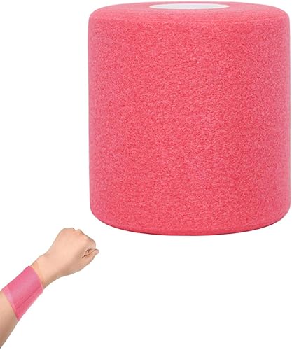Cinta atlética de espuma para envolver previamente 30 yardas, cinta de espuma artificial de 2.76 pulgadas, vendaje de espuma deportiva para muñecas,