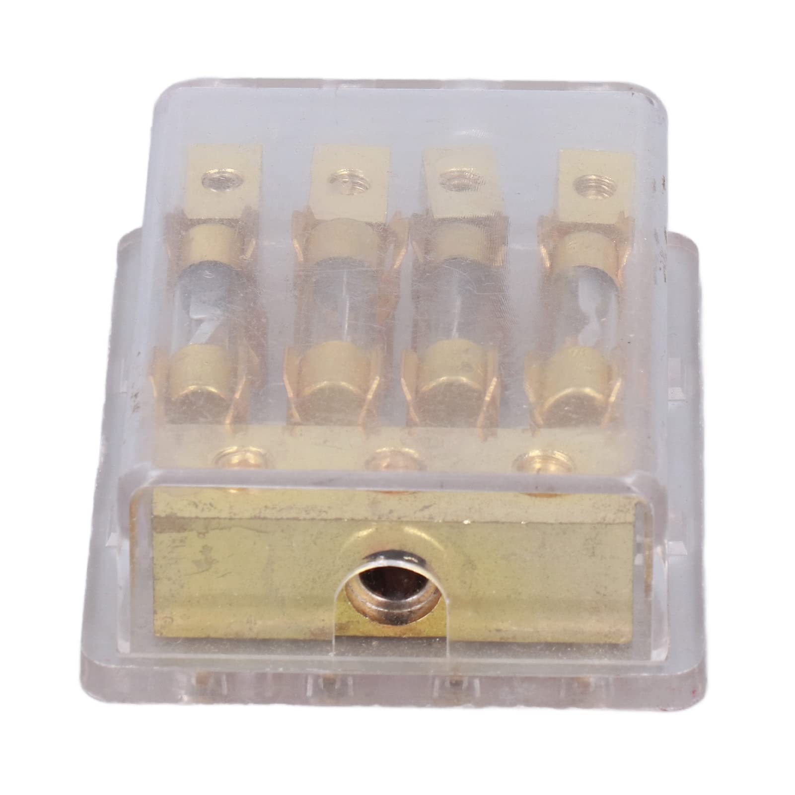 Bloc de Distribution D'alimentation, Abs+cuivre Bloc de Distribution D'alimentation Distributeur Audio de Voiture Distributeur au Sol 1 en 4 Porte-fusible 60a Bloc de Connexion Audio de Voiture 4 Dist
