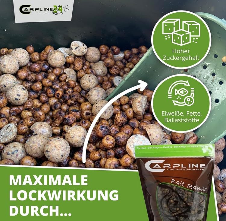 Black Tigers Tigernüsse Mix - 10 Kg - 8 bis 22 mm, Tigernuss Angelköder für Karpfen, zum Anfüttern & Angeln, Grundfutter, Carp Baits, Fischfutter & Karpfenköder, geringer Beifang