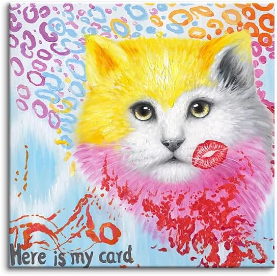 絵 インテリア 油絵 F4-090518 可愛い子猫と女の子 絵画 インテリア