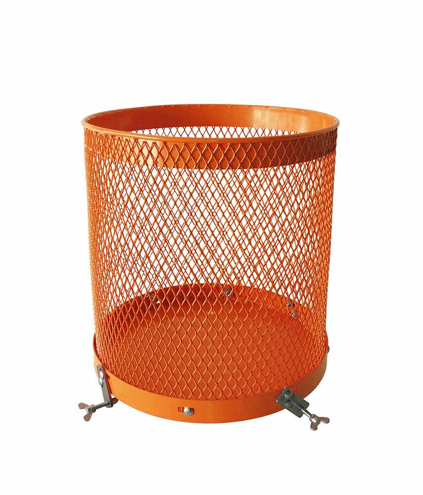 IXES Siebtrommel für Betonmischer (76 Liter Volumen, 46 cm Durchmesser, Universalhalterung für Mischer mit gebördelten Rand) 7908401701 orange
