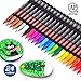 ZEYAR Oil-Based Paint Markers, Fine Point 24 Colors, AP Certified, Works on Rock painting, Wood, Glass, Metal, Ceramic and more (24 Colors Fine Point)