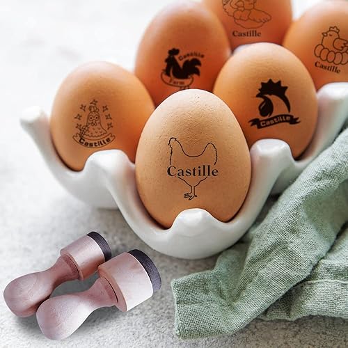 Sello de huevo personalizado, sello de huevo de pollo personalizado de madera, sello de cartón de huevo, sello de nombre de gallinero, Homesteading,