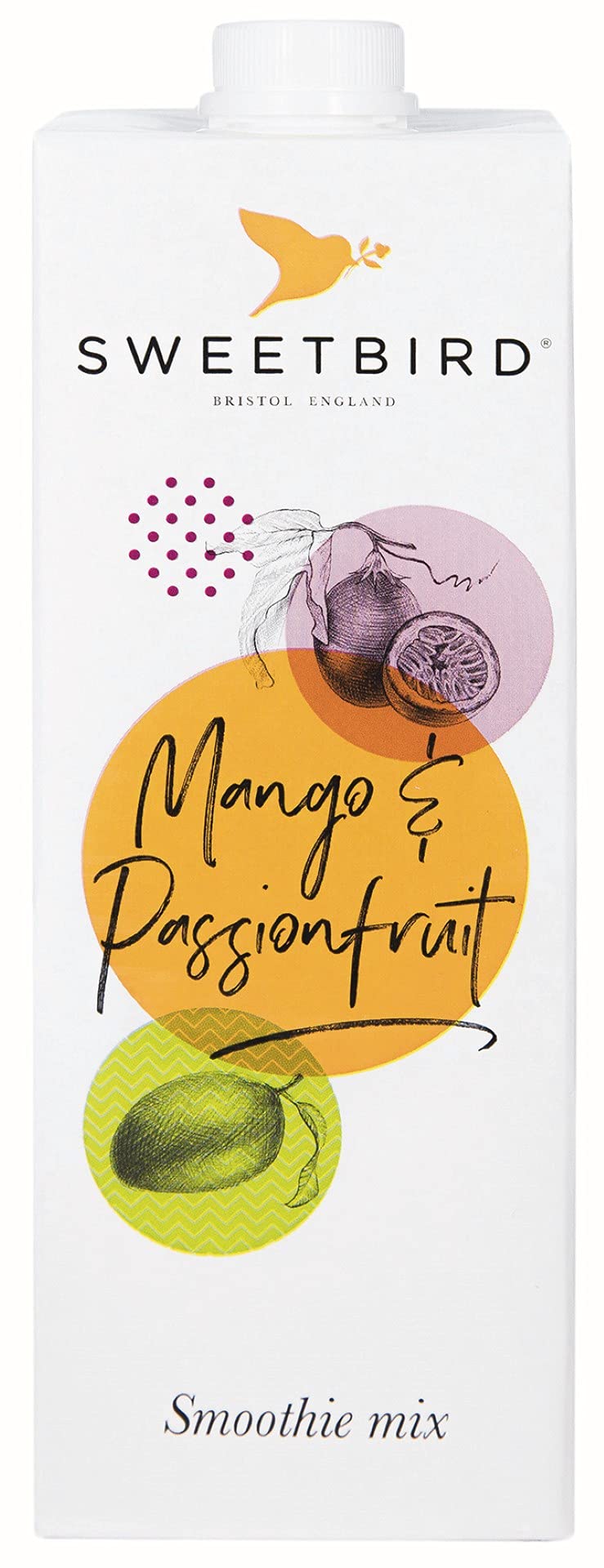 Sweetbird Mango & Passionfruit Smoothie, 1 Litre - Vegan Friendly