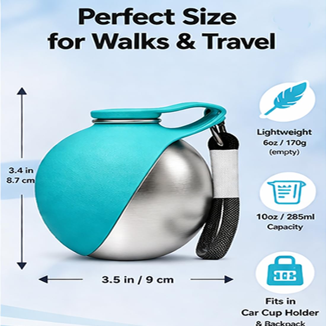 Pet Supplies : 2 in 1 Portable Tumbler for Dogs, 2026 New 10Oz