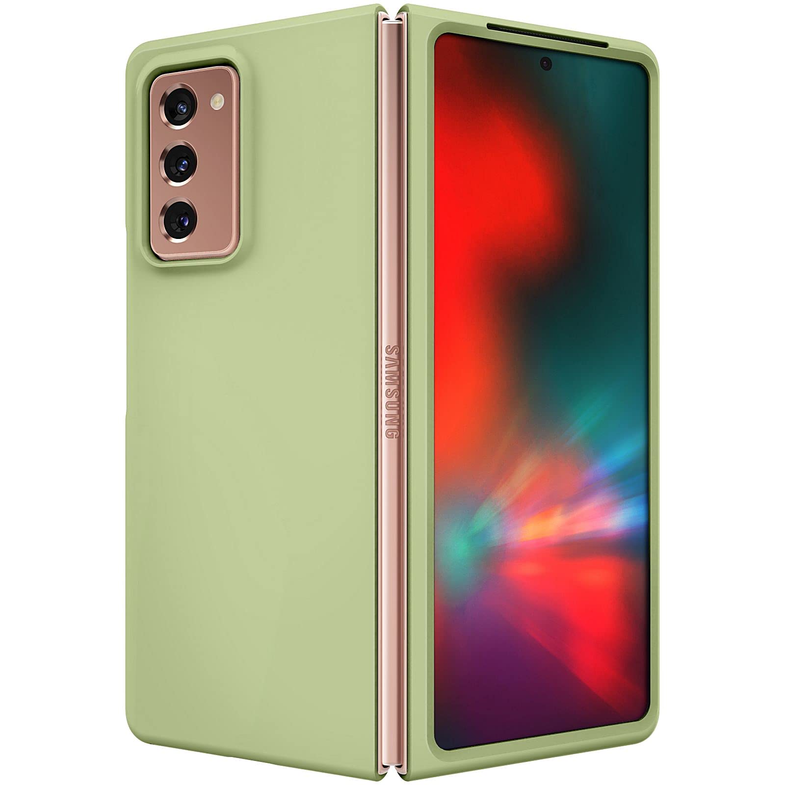 JUST4YOU Slim Fit Hard Case Compatible with Samsung Galaxy Z Fold2 5G - Pastel Green [CS_HD_GZFD2_PGN]