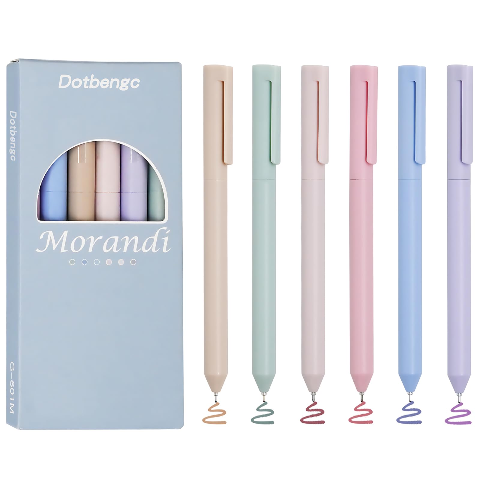 Amazon.com: Dotbengc Colored Gel Pens, 6 PCS Pastel Ink Pen, Color