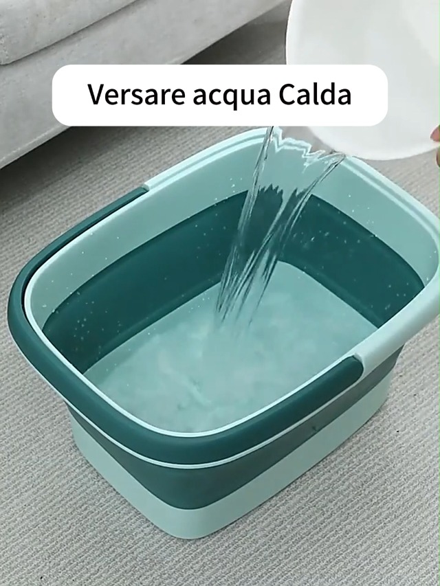 Vasca Pediluvio Pieghevole In Plastica 38x35x18 Cm - Bacile Portatile Per Pedicure E Massaggi - Perfetta Per Campeggio E Uso Domestico - 4