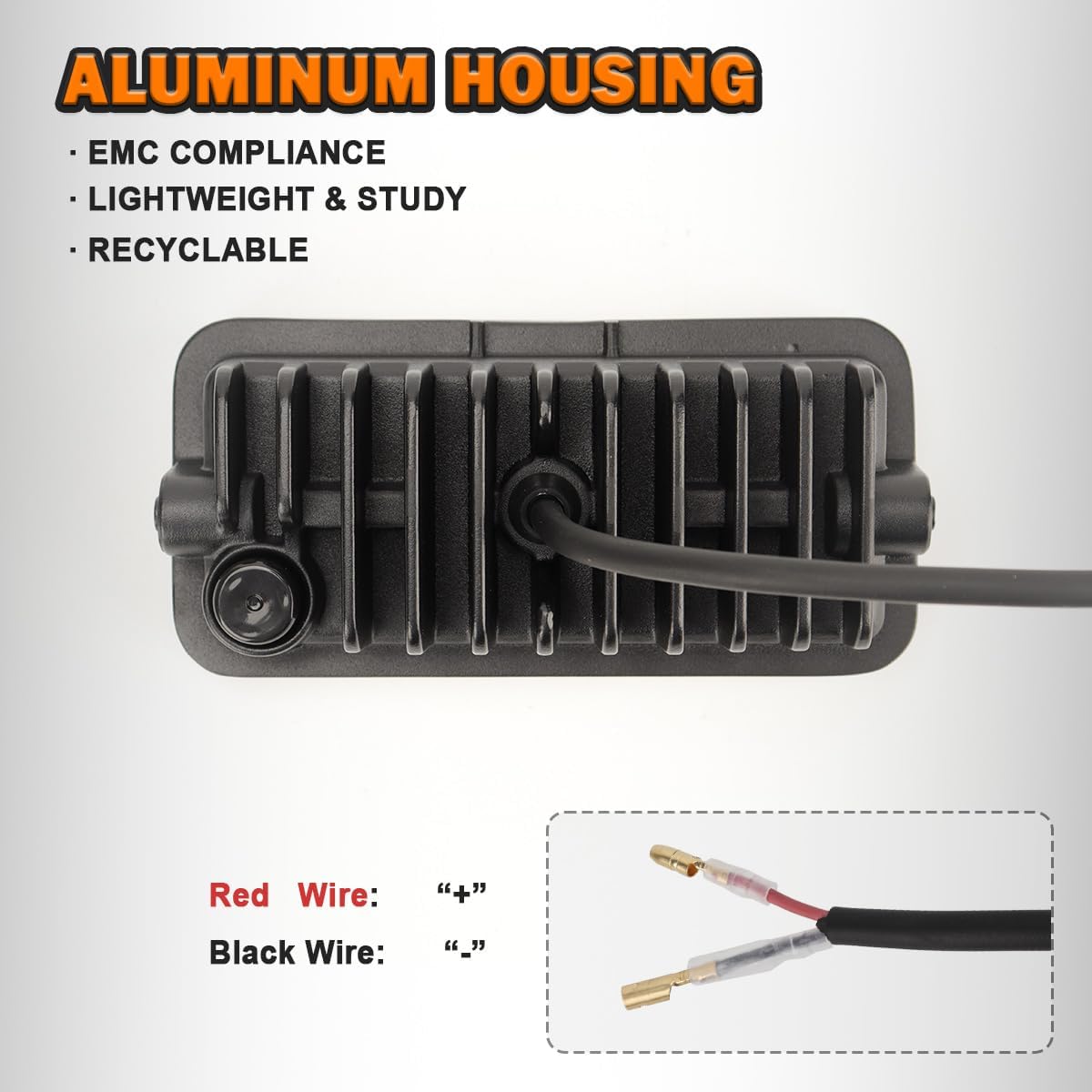 40W Work Light 12V LED Headlight Compatible With Kubota SVL Series Skid Steer OEM NO. V0511-53510