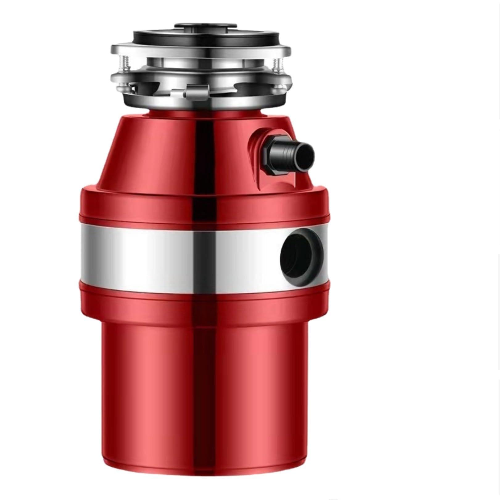 Tritarifiuti Raccoglitore di rifiuti Domestici in Acciaio Inox per rifiuti da Cucina Sistema di macinazione dei rifiuti Adatto alla Maggior Parte dei rifiuti da Cucina (Rosso)