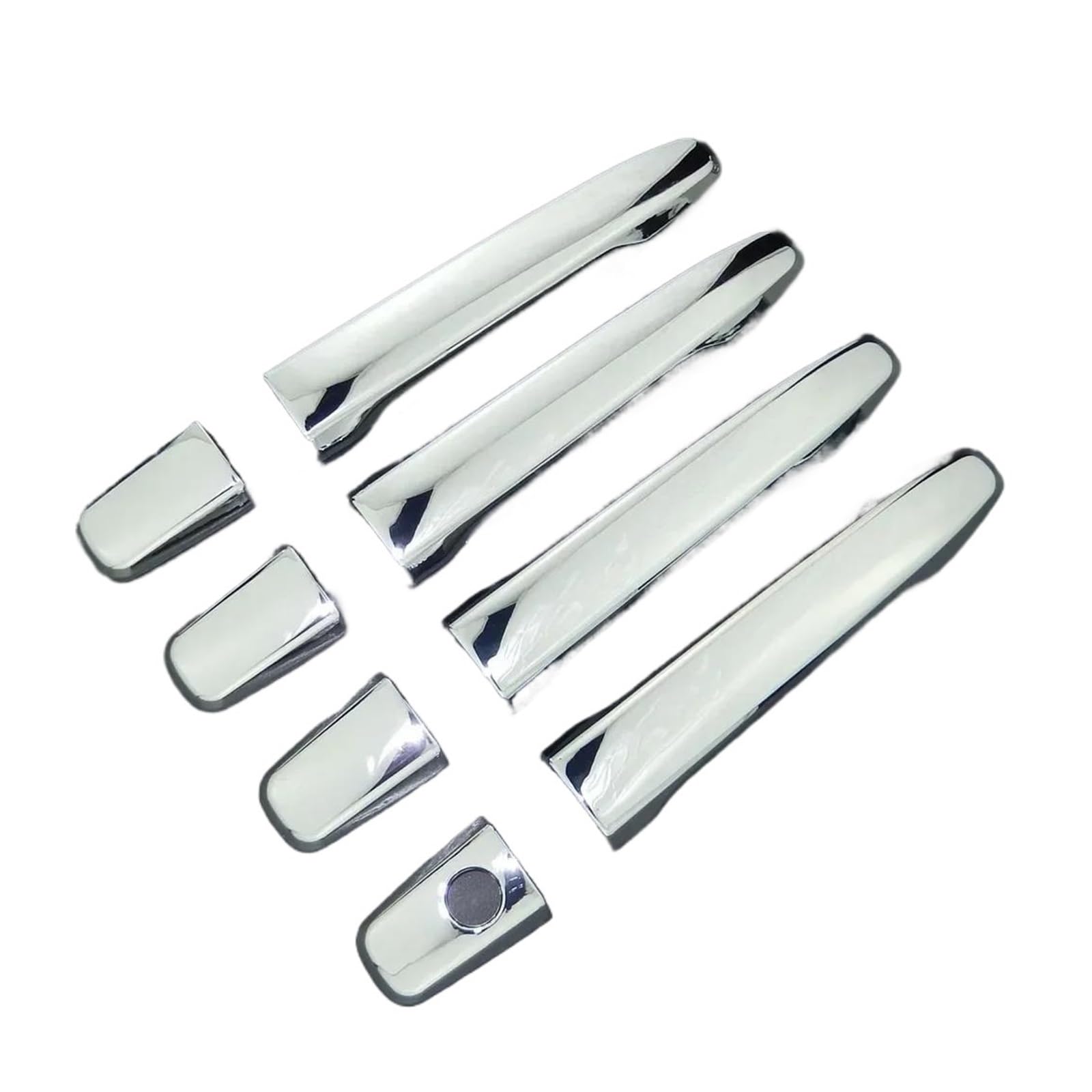CAVINBDZ Chrome Exterior Door Handle Cover Moulding Trim for Mitsubishi for Outlander for Lancer RVR ASX (No Button Handle)