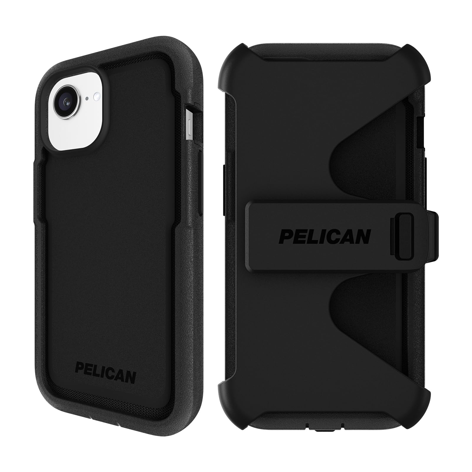 Pelican Voyager Etui na telefon iPhone 16E (2025) / 15/14 / 13 [kompatybilne z MagSafe] z ochroną przed upadkiem klasy wojskowej 5,5 m - wytrzymałe etui z klipsem na pasek, futerał do iPhone'a 16E
