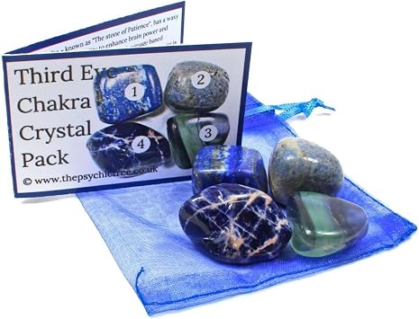 Third Eye Chakra Healing Crystal Pack