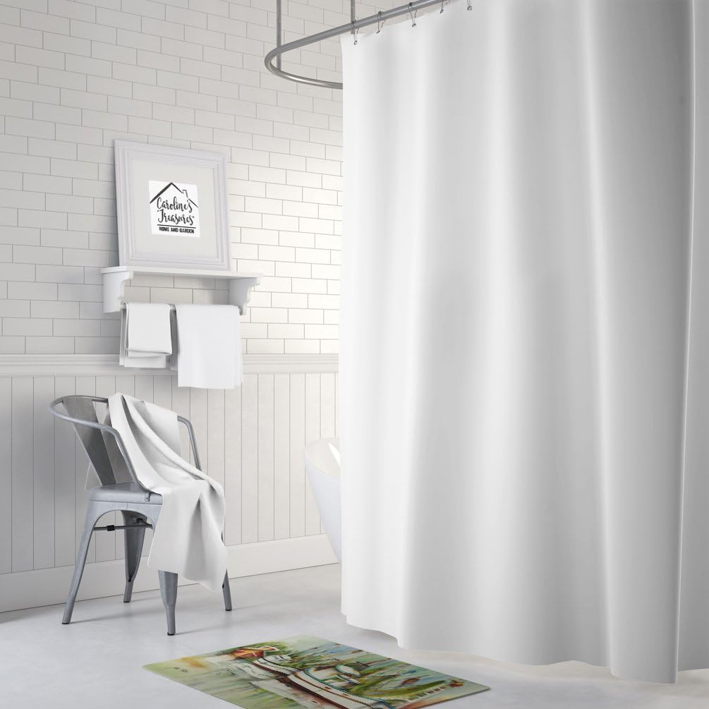 Caroline's Treasures JMK1067RUG Ocean Springs Shrimper Machine Washable Memory Foam Mat, Bathroom Rug, Non-Slip Bath Mat, Durable Thick Washable Rugs for Kitchen, Bathroom Quick Dry, Decorative Artwor