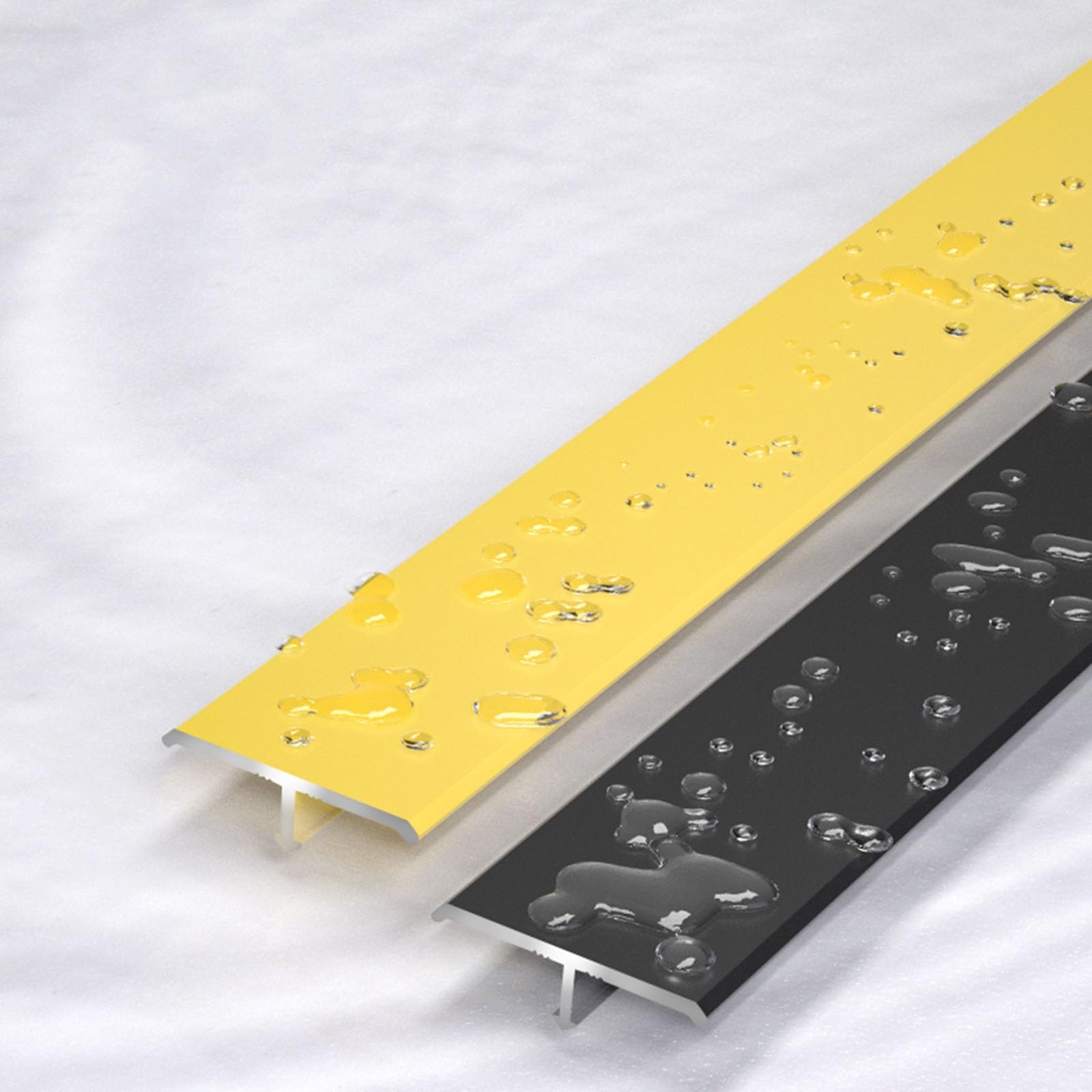 formowania i przemiany podłogi, aluminiowe paski pokrywają podłogę do łączenia szczelin dywanów, płytek podłogowych (srebrne, 0,6 cm)