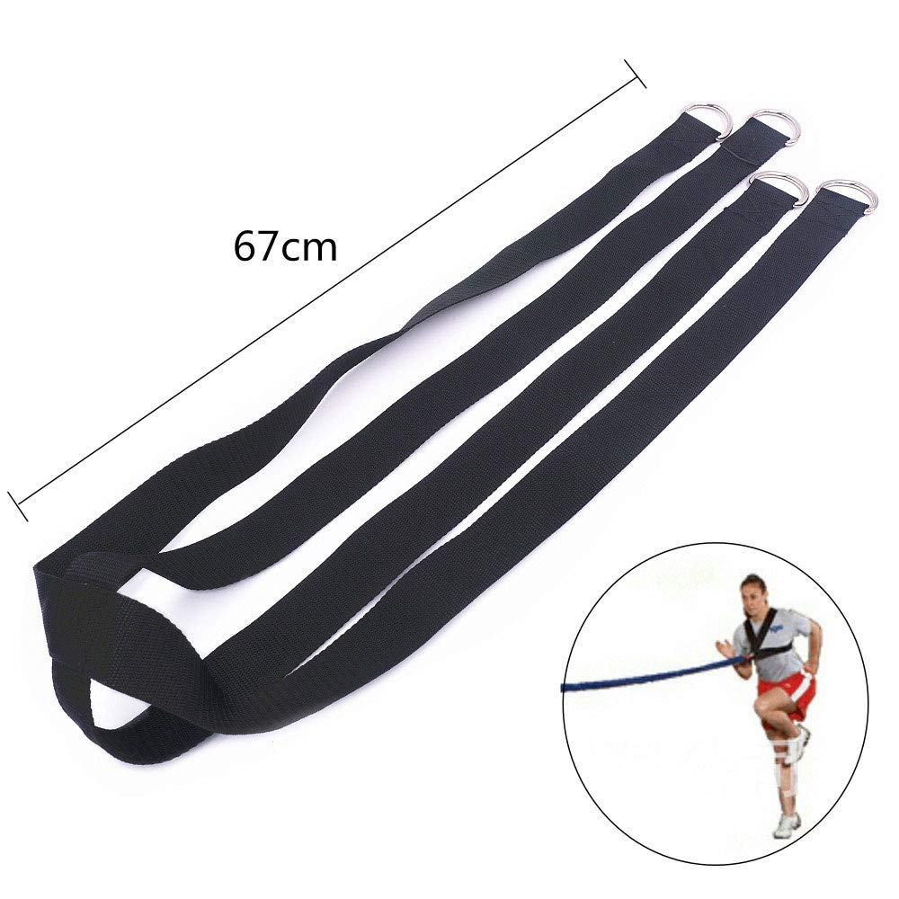 Fascia Elastica di Resistenza Fitness con Strumento di Allenamento della velocità della Cintura Regolabile per Allenamento di Resistenza per Migliorare Forza, Potenza e agilità 2M/1M,2m