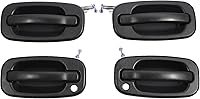 Gledewen Exterior Door Handle Set for 1999-2007 Chevy Silverado Tahoe Suburban GMC Sierra Yukon Cadillac Escalade - Front Rear Driver Passenger