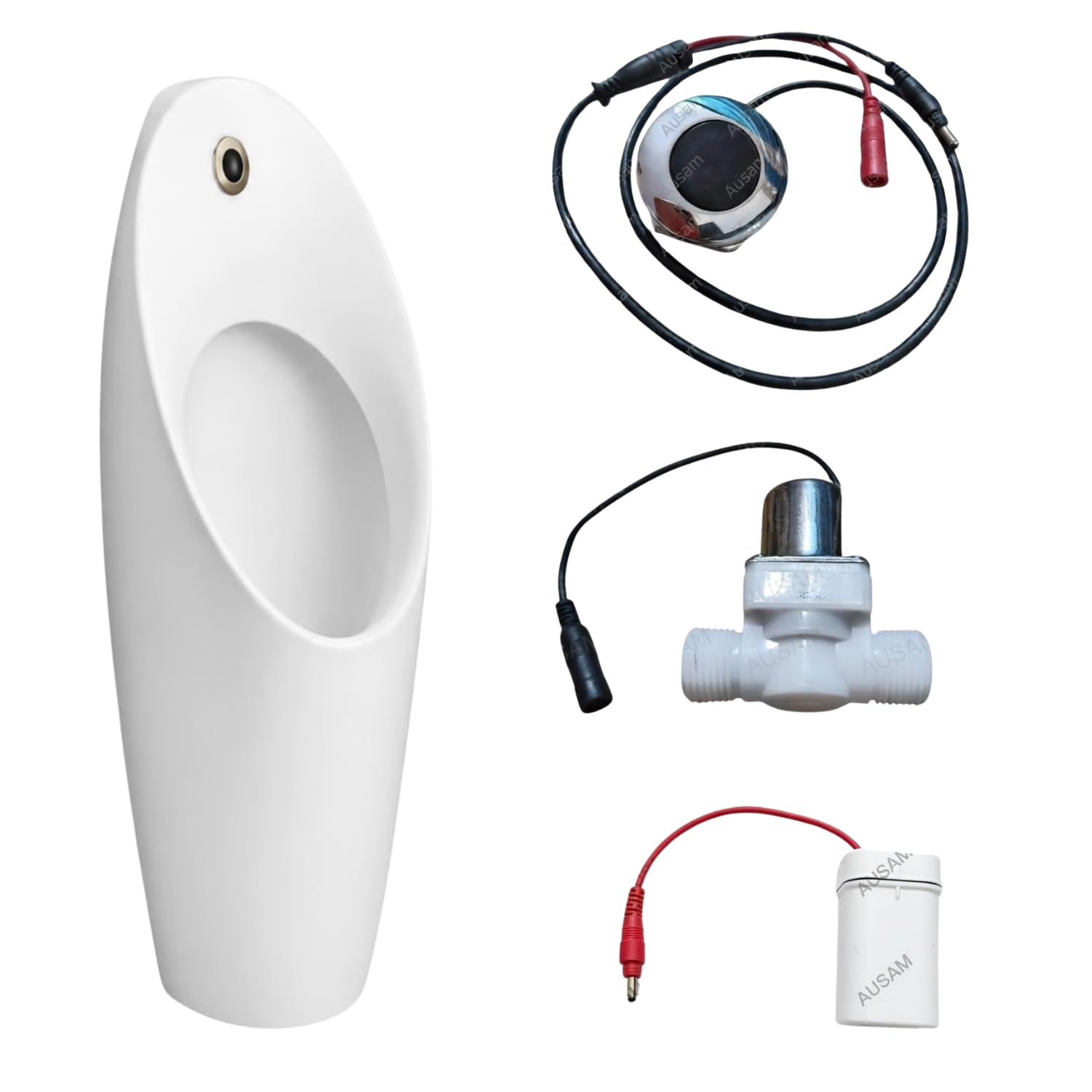 Round Urinal Sensor with Solenoid Valve and Battery Box compatible with Kohler K-16321IN / Touchless urinal Sensor kit for male toilet/Automatic Urinal Flusher.-image-48