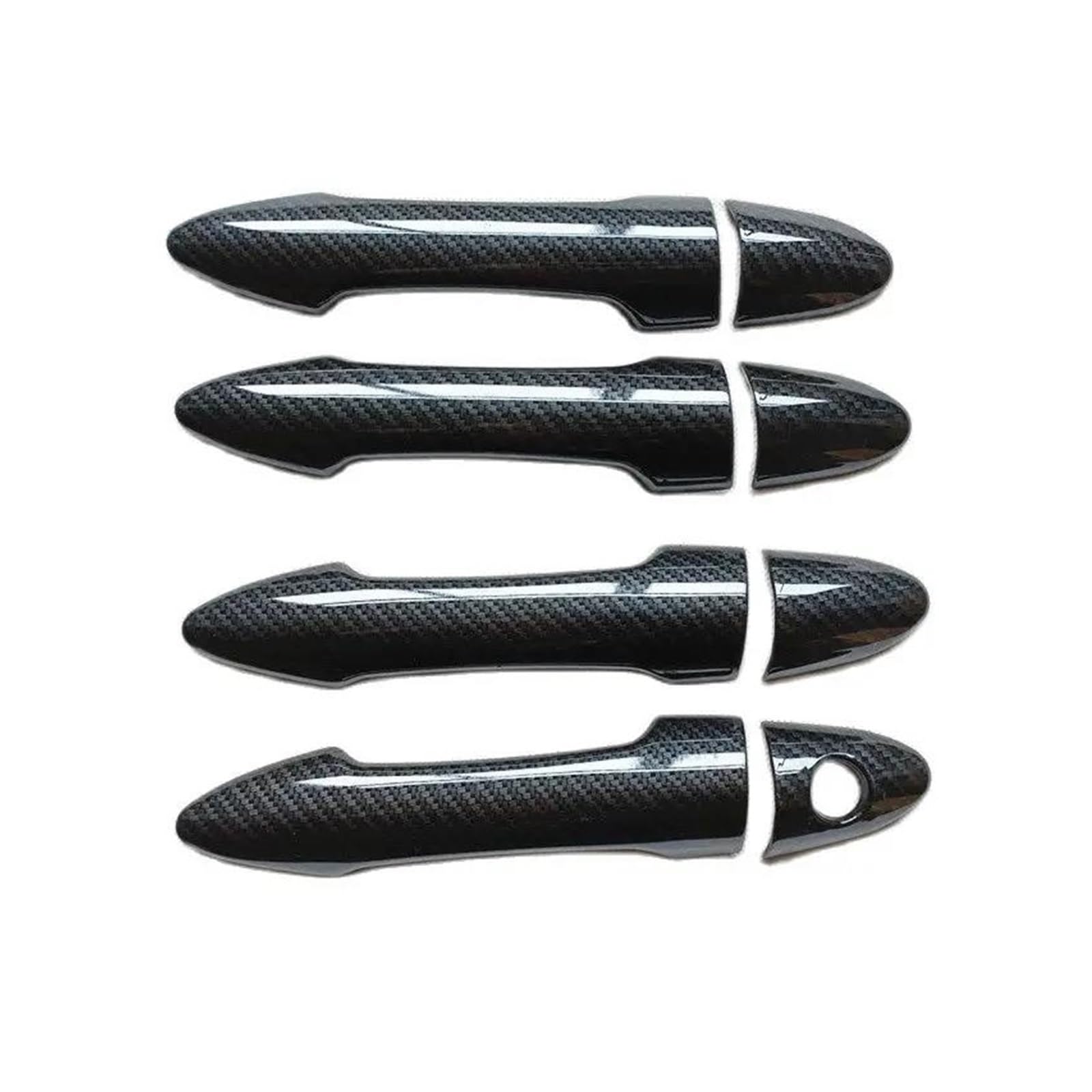 KJHOPY Car Door Handle Cover Trim Plastic Carbon Fiber for Kia for Picanto for Morning 2012 2013 2014 2015 2016