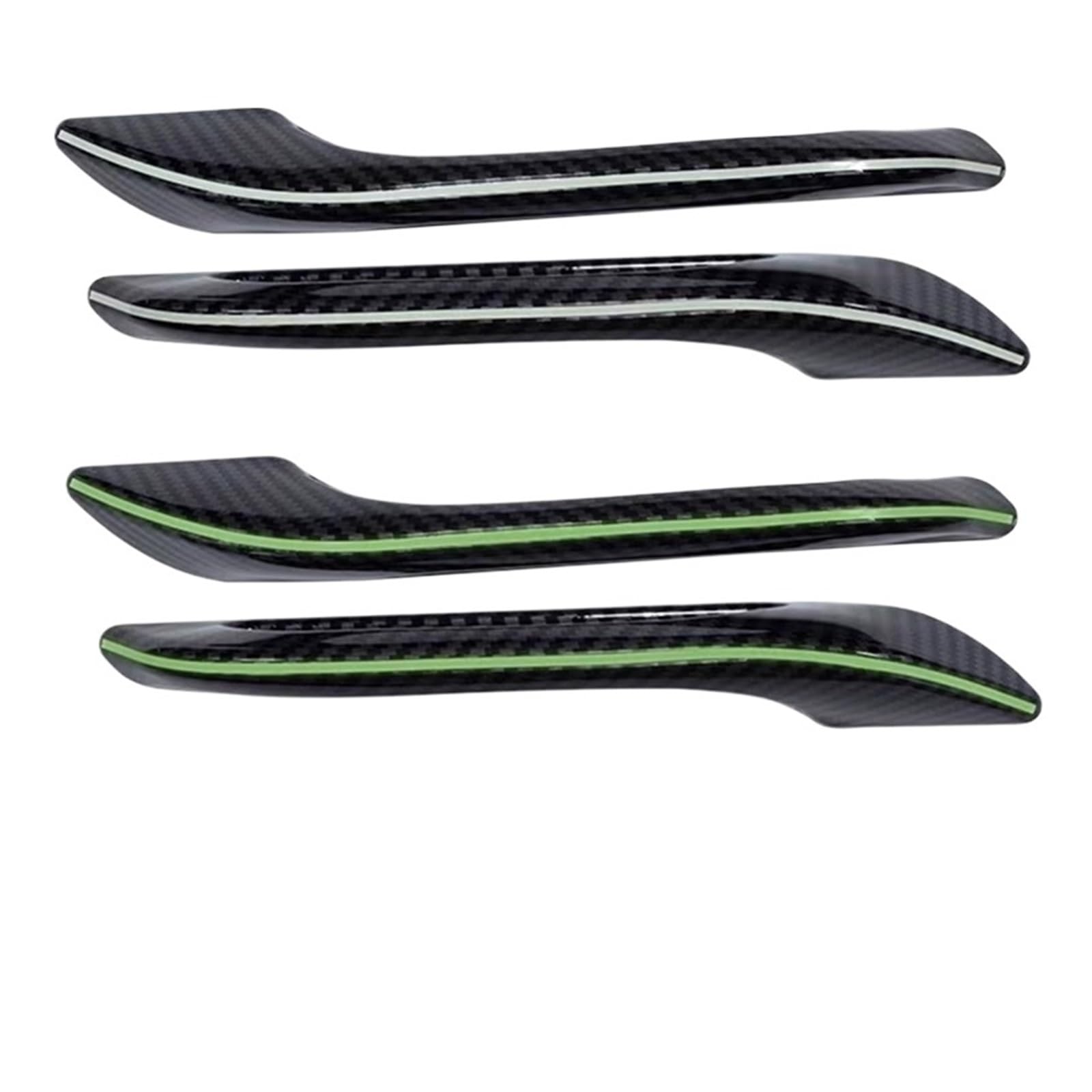 LSDSAAZA Interior Inner Handle for Tesla for Model Y for Juniper 2025 Door Handles Antifreeze Handle Stickers Patch Cover Car Modification Frost-Proof Doorknob(Noctilucent 4PCS)