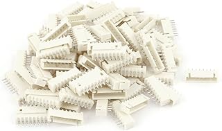 Aexit Male 8 Terminals Pins 2.54mm Pitch XH Header Socket Wire Terminals Connector 100pcs