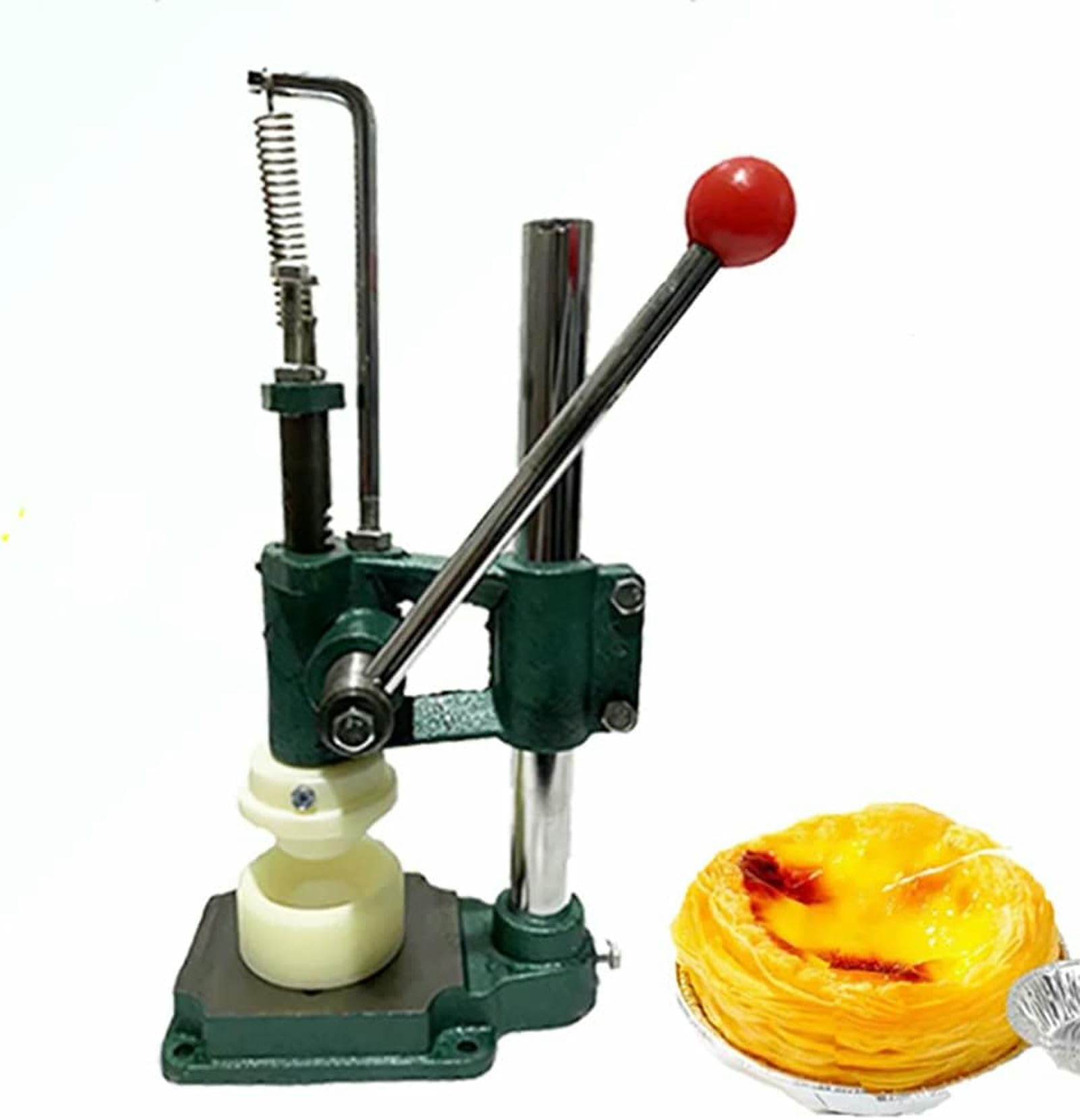 Máquina de fabricación de tarta de huevo y prensa manual para piel de tarta