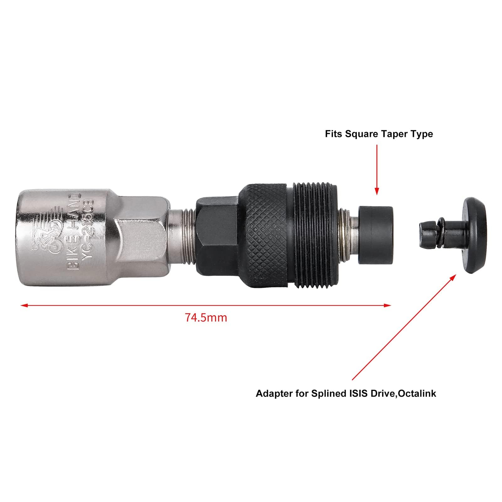 CHIAVE ESTRATTORE PEDIVELLA PERNO QUADRO PER GUARNITURE BICI - L.A. Moto Ricambi