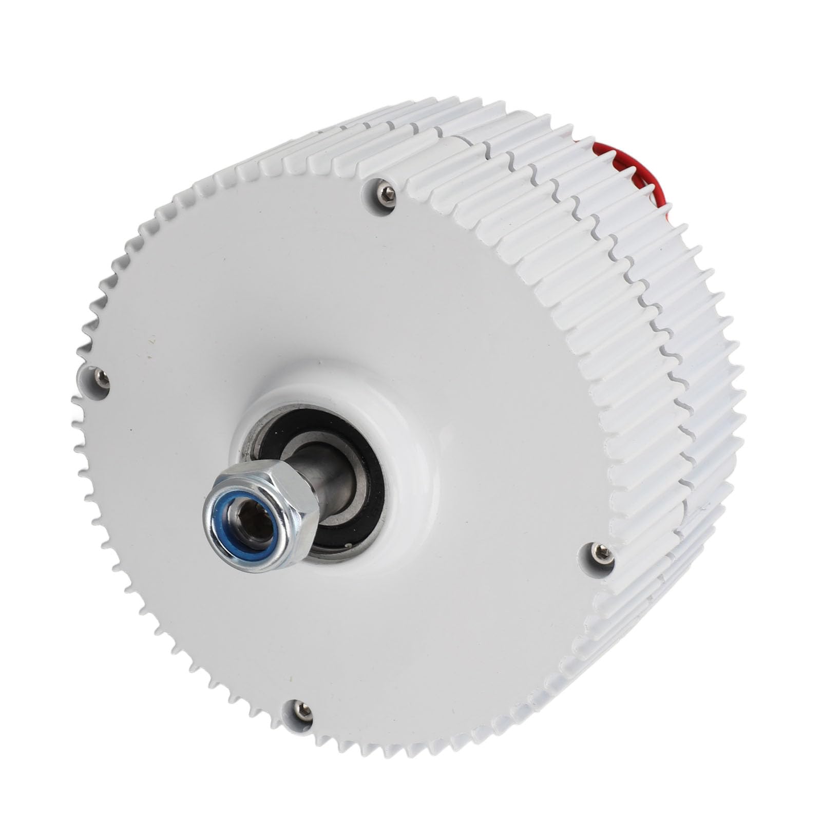 Yosoo Health Gear Generatore a Doppio Albero da 48 V, Generatore Sincrono a Magneti Permanenti con Uscita CA Trifase, Lubrificazione a Grasso, Corpo Compatto in Lega di Alluminio per Turbina Eolica